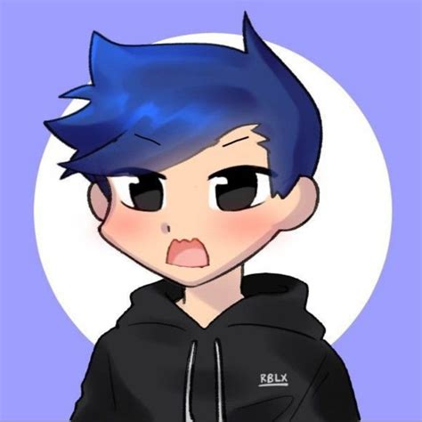 Roblox Blue Hair Mad Face Roblox Animation Cute Tumblr Wallpaper