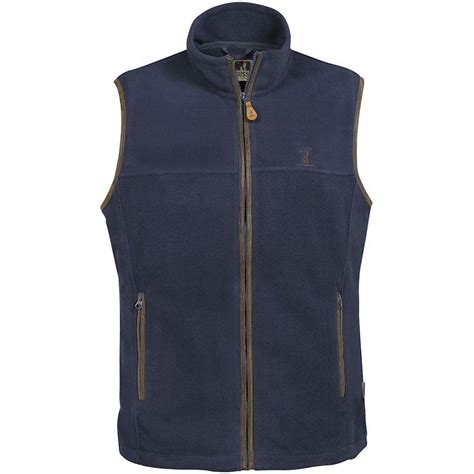 Gilet Sans Manche Homme Idaho Scotland Polaire Bleu