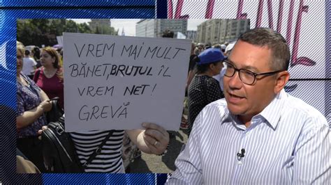 Victor Ponta crede că Guvernul o să CEDEZE în ceea ce privește greva