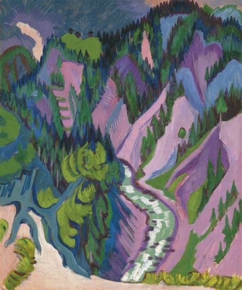 Im Sertigtal In Sertig Valley Ca Ernst Ludwig Kirchner Con