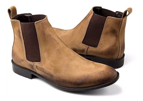 Bota Masculina Chelsea Boots Kit Pares Botina Urbana Cano Curto Bico