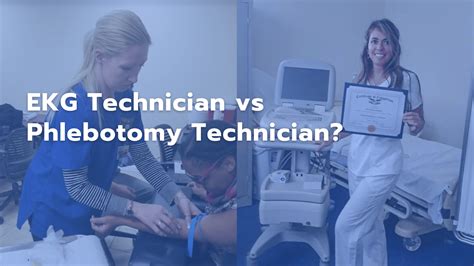 Phlebotomy Technician Vs Ekg Technician Es Academy 2025