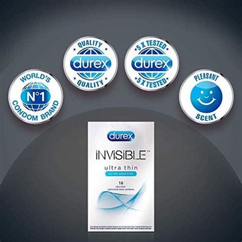 Durex Invisible Ultra Thin Condoms Ultra Sensitive Ultra Fine