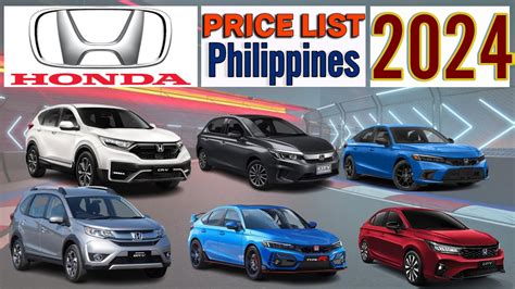 Honda Cars Price List In Philippines Youtube