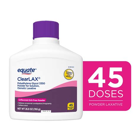 Equate Clearlax Polyethylene Glycol Powder For Solution