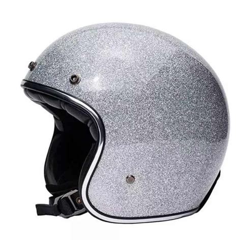 Casque jet vintage Mârkö The Classic argent flake