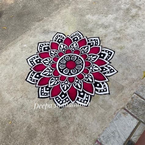 Easy And Simple Rangoli Kolam For Margali