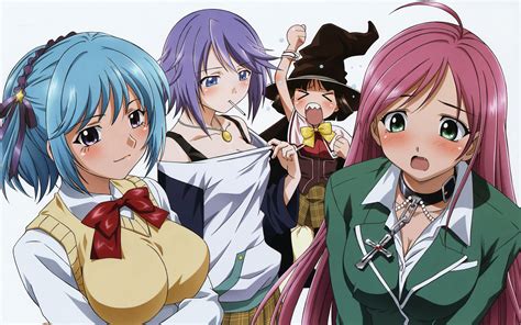 Wallpaper 1920x1200 Px Akashiya Moka Kurono Kurumu Rosario Vampire