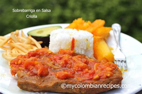Sobrebarriga En Salsa Criolla My Colombian Recipes