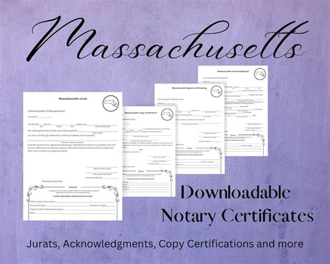 Custom Notary Certificates Loan Signing Jurats Acknowledgements