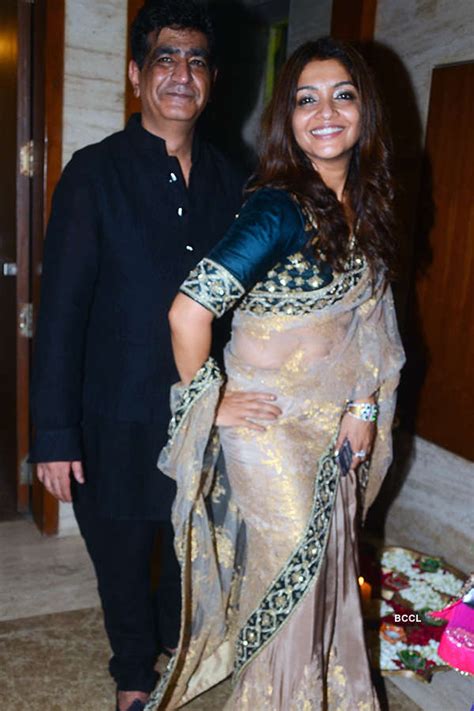 Krishan Kumar And Tanya Singh Pose For The Photogs During Their Diwali