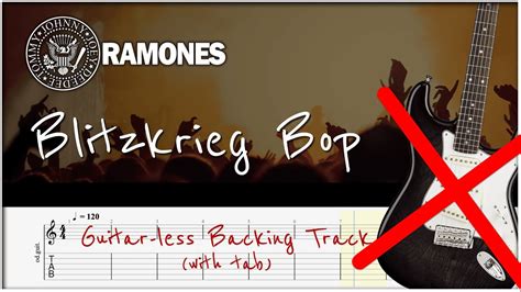 Ramones Blitzkrieg Bop Guitar Cover Tutorial With No Guitar Backing