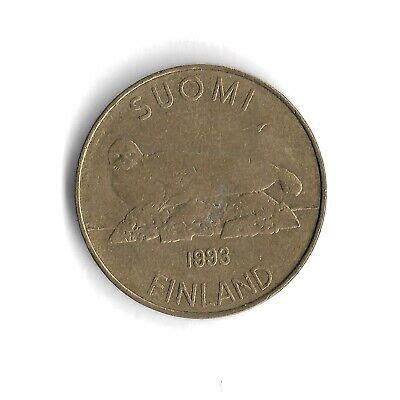 1993 Finland 5 Markkaa World Coin KM 73 EBay