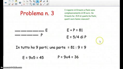 Problemi Con Le Frazioni Youtube