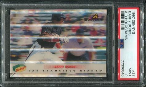 1997 Denny S 27 Barry Bonds 3 D Holograms PSA 9 77396846 All Star