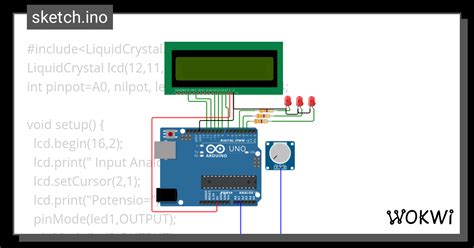 Pot Led Ino Wokwi Esp Stm Arduino Simulator