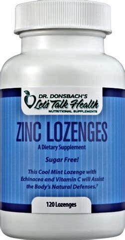 Zinc Lozenges - Sore Throat & Cold