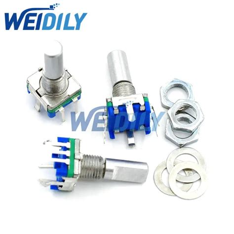 5pcs Plum Handle 20mm D Handle Rotary Encoder Coding Switch Ec11 Digital Potentiometer With