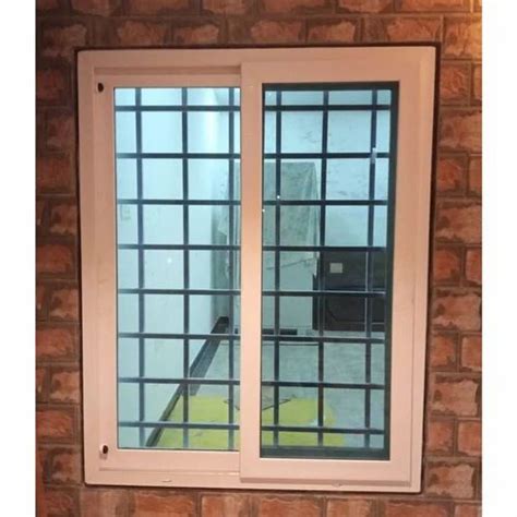 White Track Upvc Sliding Glass Window At Rs Sq Ft Unplasticized