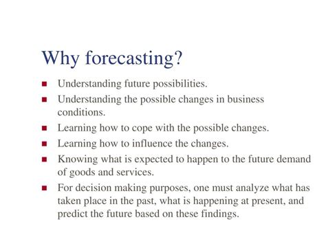 Ppt Why Forecasting Powerpoint Presentation Free Download Id3090501