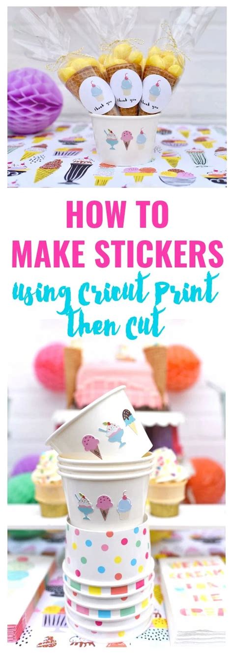 How to Make Stickers Using Cricut Print then Cut - Make Life Lovely