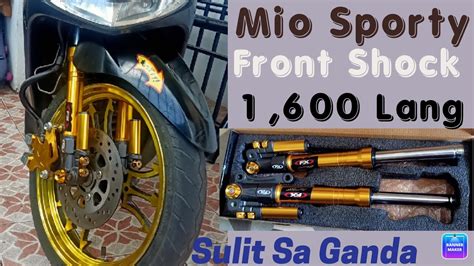 Fx Racing Front Shock Mio Sporty Install Sulit Nga Ba Youtube