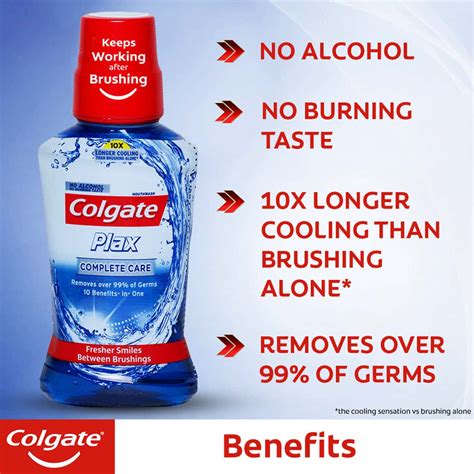 Buy Colgate Plax Complete Care Alcohol Free Mouthwash Ml Online