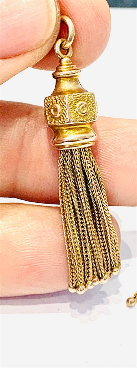 Reduced Superb Antique Victorian 9ct Yellow Gold Tassel Pendant Only 1 Now Available