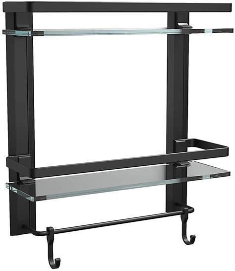 Bathroom Glass Shelf Black Semis Online