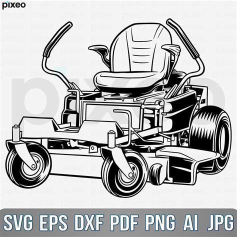 Zero Turn Lawn Mower Svg Lawn Mower Svg Landscaping Svg Lawn Mower