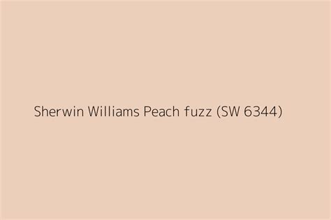 Sherwin Williams Peach Fuzz SW 6344 Color HEX Code