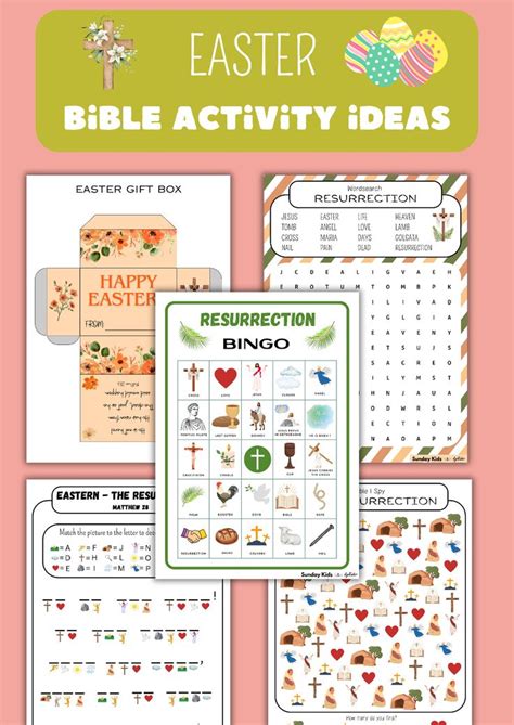 Easter Bible Activity Ideas I Easter Bible Crafts And Activity Sheets