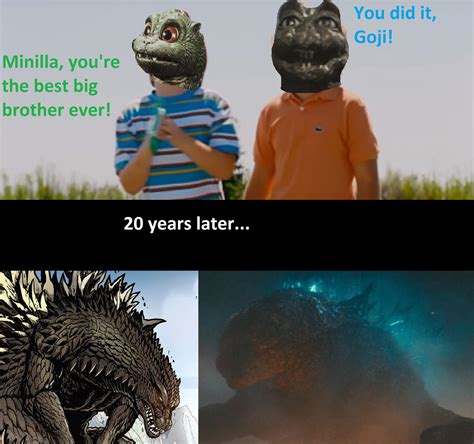 Little Godzilla and Minilla by MnstrFrc on DeviantArt