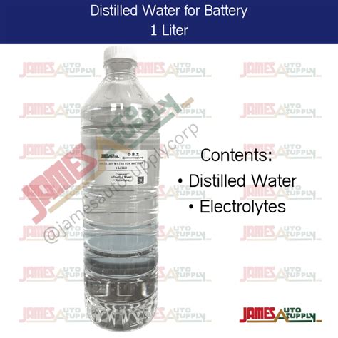 Distilled Water Electrolytes For Battery Car And Motor Lazada Ph