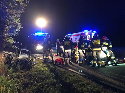 Poważny wypadek w Skórnicach na drodze krajowej 42 3 TKN24