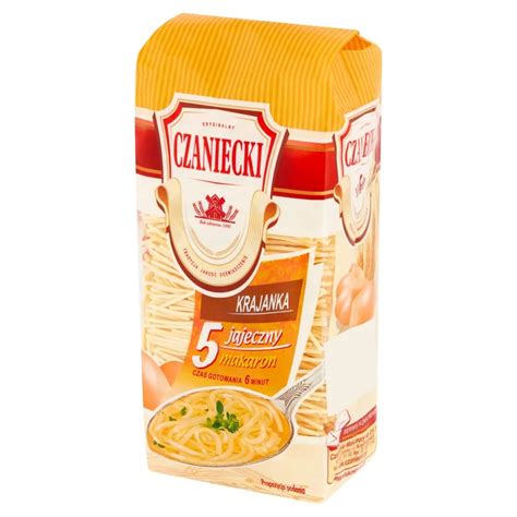 Czaniecki Makaron 5 jajeczny krajanka 250 g Zakupy online z dostawą