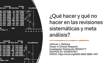 Revisiones Sistemáticas y Meta Análisis Guía DEFINITIVA de Lo que