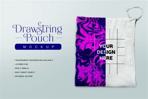 Drawstring Pouch Mockup Graphic By Storictype Creative Fabrica