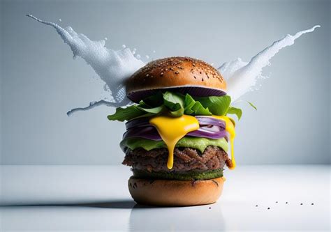 Premium Ai Image Burger Photo For Banner