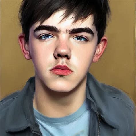 Portrait Art Of Declan Mckenna Concept Art Oil Stable Diffusion