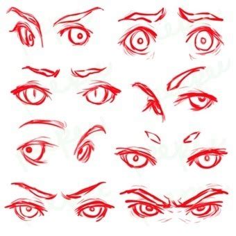 Anime Eye Expressions Male