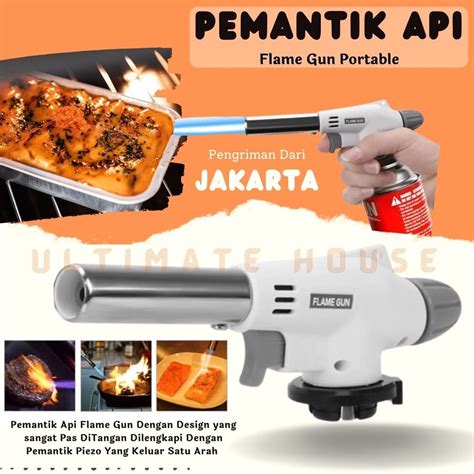 Jual Flame Gun Alat Pematik Api Alat Pemantik Korek Api Gas Bakar BBQ