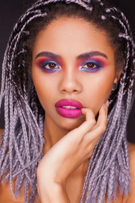 Hottest Purple Box Braids You Ll See In