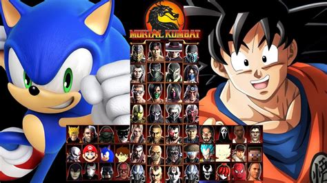 MORTAL KOMBAT 9 SONIC GOKU HARD DIFFICULTY TAG LADDER GAMEPLAY