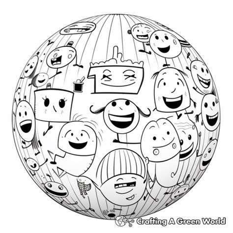 Sphere Coloring Pages Free Printable