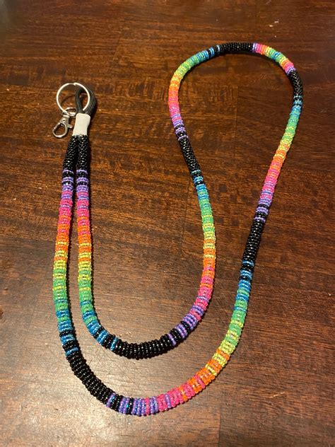 Native American Beaded Lanyard Etsy