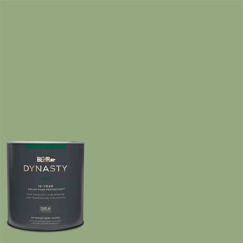 BEHR DYNASTY 1 Qt M380 5 Hillside Grove Semi Gloss Enamel Exterior