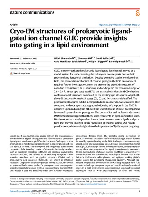 Pdf Cryo Em Structures Of Prokaryotic Ligand Gated Ion Channel Glic