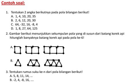 Soal Dan Jawaban Matematika Pola Bilangan Kumpulan Contoh Surat Dan