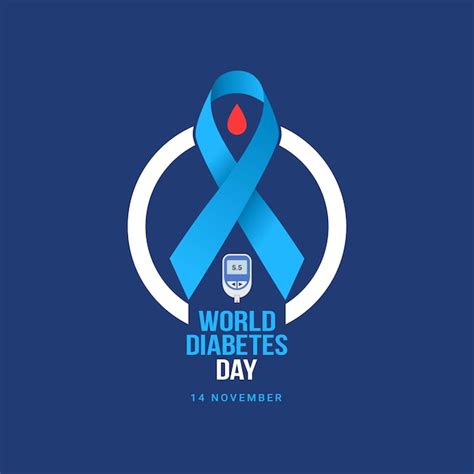 Premium Vector World Diabetes Day Banner Celebration 14 November